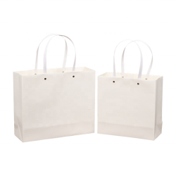 Customised Premium White Kraft Paper Bags with Handles